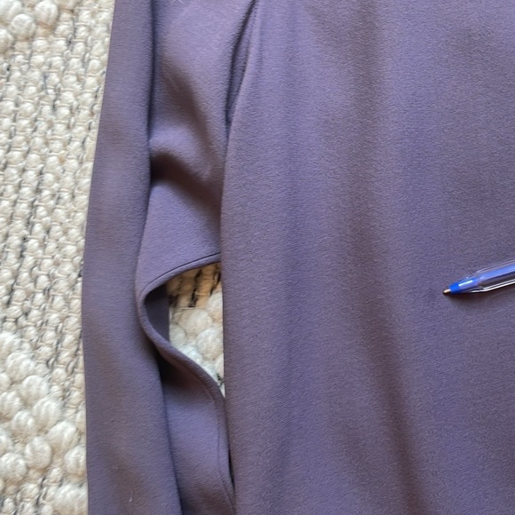 EILEEN FISHER Jacket Long Sleeve 1 Button Closure Purple Silk Women’s Sz: PS - Picture 7 of 9